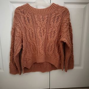 H&M acrylic wool blend brown sweater